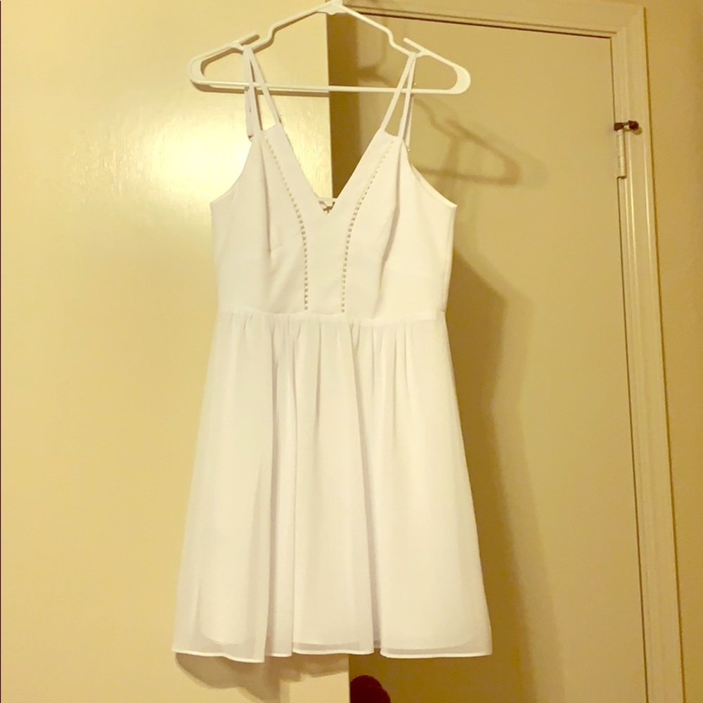 BCBG white party/engagement dress